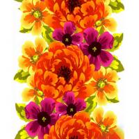 Алмазна мозаїка "Квітковий орнамент" SK86008 40х50 см