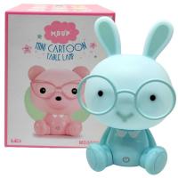 Нічник Зайчик в окулярах USB (СИНІЙ) MIC C71563