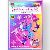 Набір для створення прикрас (6 обручів, кольорові стрічки, прикраси) MIC JX20437-1A