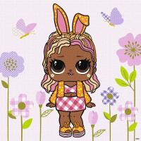 Картина за номерами L. O. L. Surprise! Spring Bling BossBunny 40х40 см Ідейка KHO1103