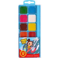 Дитяча акварель "Travel Kids" 312084/TK 12 кольорів, медова, 19х7 см