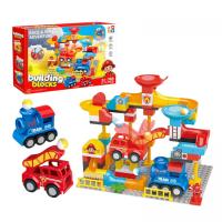 Конструктор “Пожежна частина”, 103 деталі, великі елементи, гра з кулькою, в коробці MIC JS611B6