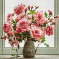 Алмазна мозаїка Аромат букета  40х40 см Ідейка AMO7863