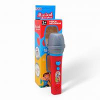 Мікрофон дитячий, інтерактивний, музика (червоний) MIC 996