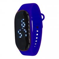 Годинник електронний з регульованим ремінцем, синій MIC CRQ-1