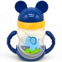 Поїльник з трубочкою Міккі Маус, 250 мл, синій Mega Zayka №0325