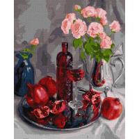 Картина по номерах Гранатовий натюрморт 40х50 см Ідейка KHO5674