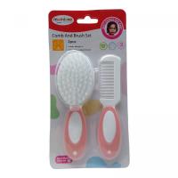 Набір гребінець + щітка для малюків (рожевий) Mega Zayka №0717
