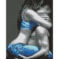 Алмазна мозаїка "Пристрасні обійми" AMO7942 40х50см