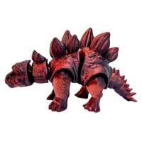 Іграшка рухлива 3D Динозавр 18 см, Стегозавр (КОРИЧНЕВИЙ) MIC 43171
