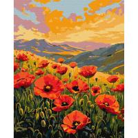 Картина по номерах Тиша серед маків 40х50 см Ідейка KHO6385