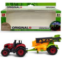Машинка Трактор з причепом, 20,5 см (червоний) SunQ toys SQ90333-2A