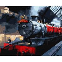 Картина за номерами з фарбами металік Harry Potter: Гоґвортський експрес 40х50 см Ідейка KHO5210