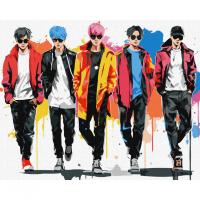 Картина за номерами "Музична група" KHO8388 40х50 см