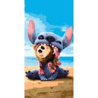 КАРТИНА ЗА НОМЕРАМИ СТІЧ НА ПЛЯЖІ 40Х80 СМ Origami LW5144