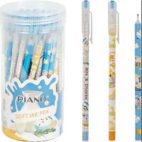 Ручка масляна Молочні PIANO у тубусі, синя (50 штук) piano PT-1121