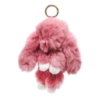 Брелок хутряний Зайка персиковий MIC BR1062