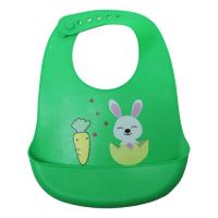 Слинявчик силіконовий Зайка, ізумрудний MIC №0611