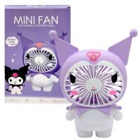 Вентилятор MINI FAN, вбудований акумулятор, USB Type-C, в коробці (KUROMI) MIC M18598