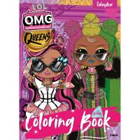 Книжка-розмальовка зі стікерами L.O.L. O.M.G. Queens 2 Ідейка LCB15