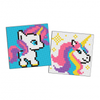 Алмазная мозаїка "Одноріжка" AMS1056 на самоклеючій основі 9x9 см