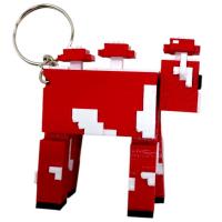 Брелок (3d друк) MINECRAFT (МАЙНКРАФТ): КОРОВА, 5 см MIC KCHN037