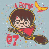 Картина за номерами Harry Potter, Гаррі Поттер: Політ на мітлі 25х25 см Ідейка KHO1364
