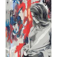 Картина по номерах Дівчина в арт фарбах 40х50 Оптифрост 0081