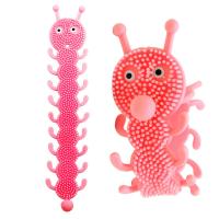 Браслет-антистрес Гусінь (малинова) MIC KA-23-610