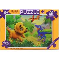 Пазли Казка, 80 ел дінозаврики з птеродактилем Dankotoys C80-