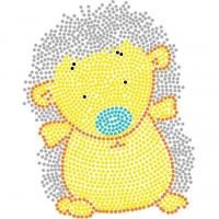 Картина за номерами, з ватними паличками Крапкова творчість. Їжачок (25х25 см) Riviera Blanca КА1-03