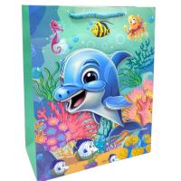 Пакет подарунковий, 32х26х12 см (ДЕЛЬФІН) MIC C69736