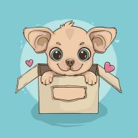 Картина за номерами "Пухнаста посилочка" ©arttem_illustration 15655-AC 30х30 см