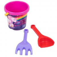 Пісочний набір, 3 елементи, рожевий TIGRES 39634