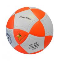 М'яч футбольний MS 1771(Orange-White) розмір 5, ПВХ, ламінований, 390-410 г