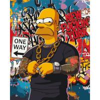 Картина по номерах Гомер Сімпсон 40х50 см Ідейка LW31929