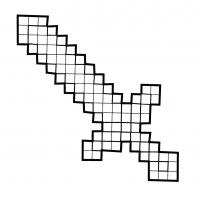 Дитячий набір для розпису Майнкрафт меч Riviera Blanca КА-039