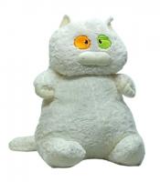 М'яка іграшка "Товстий кіт" K15215, 60 см Білий