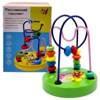 Пальчиковий лабіринт WToys, деревʼяний, в коробці (ЗЕЛЕНИЙ) MIC 70544