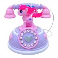 Телефон музичний на батарейках (бузковий) MIC DH009-29