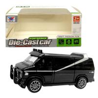 Машинка 1:32 металева інерційна фургон ЧОРНИЙ З СМУЖКОЮ (СІРОЮ) xu ye K175B19