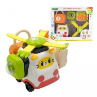 Бізіборд (пальчикові ігри, фіджет, замок із ключиком, сфера з кульками, вивчення цифр, в коробці) HUANGER HE8083