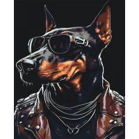 Картина по номерах Доберман 40x50 см Origami LW3315