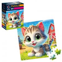 Пазли De.tail. Кумедне кошеня 64 деталі Vladi Toys DT1234-24
