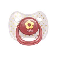 Пустушка силіконова з кільцем від 12 місяців (рожевий) Lindo LI 401/12+