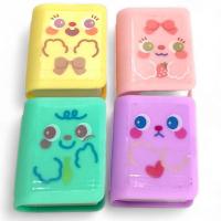 Гумка з точилкою у футлярі Книжка, 5х4х1,8 см (мікс видів) MIC 1929