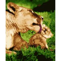 Картина за номерами Левиця з левенятком  Artissimo PN5340