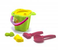 Відро з пісочним набором Сонечко (салатовое) Максимус 5047
