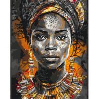 Картина по номерах Африканська жінка 40х50 см Origami LW22330