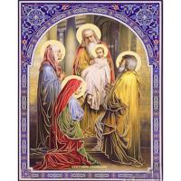 Алмазна мозаїка Стрітення Господнє 40х50 см Strateg SK86013